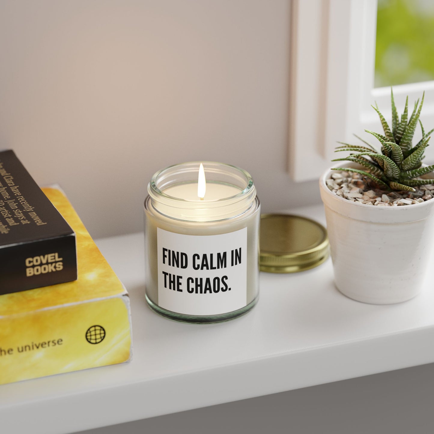 'Find Calm in the Chaos' Scented Coconut Apricot Wax