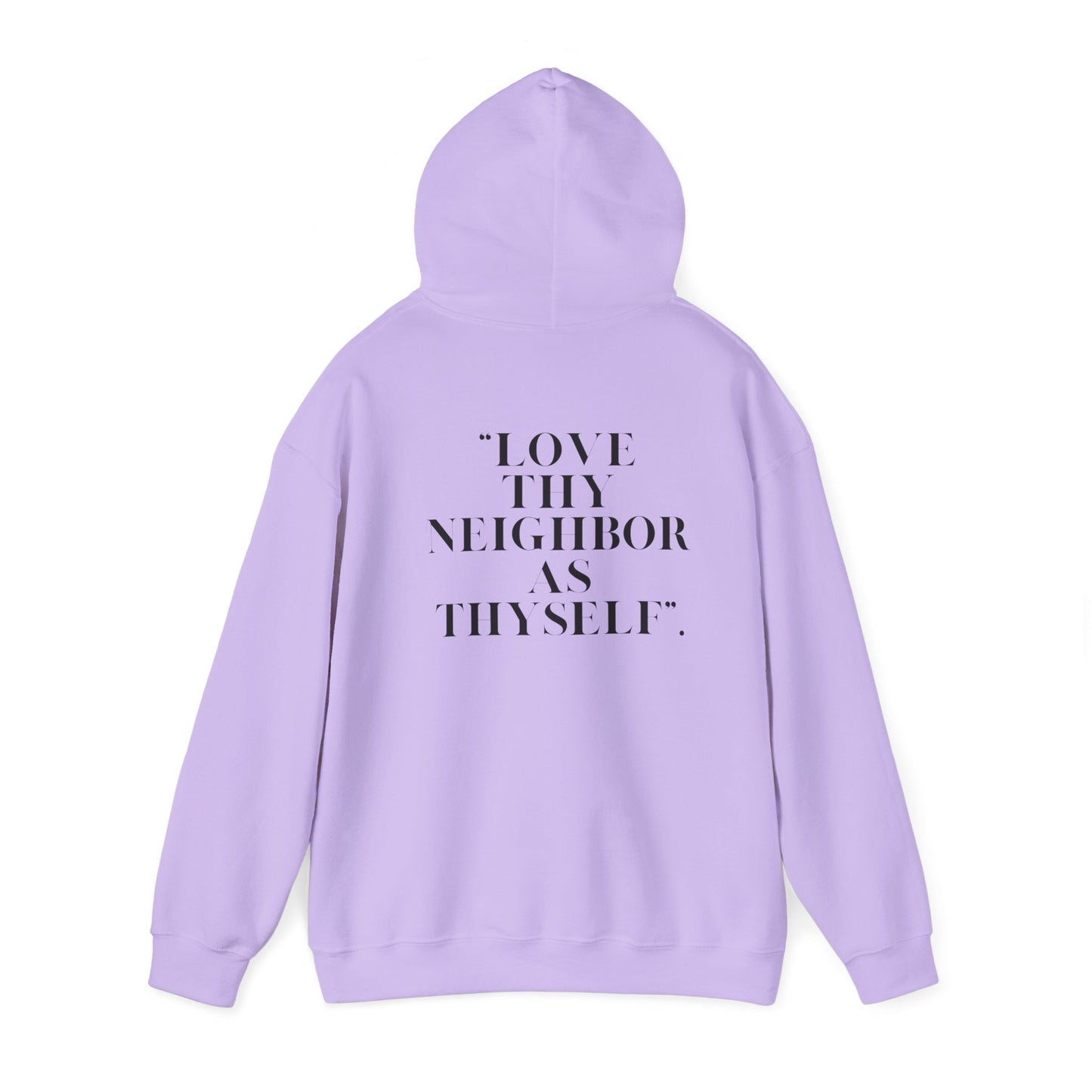 Inspirational Hooded Sweatshirt - Psalm 51 & Love Thy Neighbor