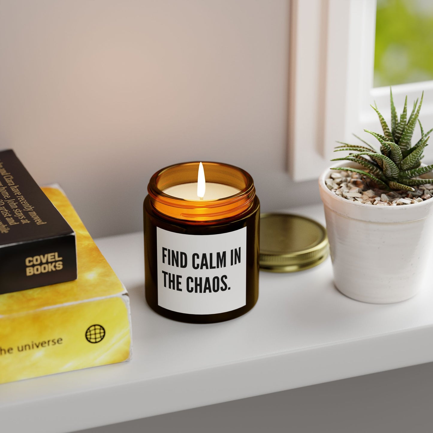 'Find Calm in the Chaos' Scented Coconut Apricot Wax