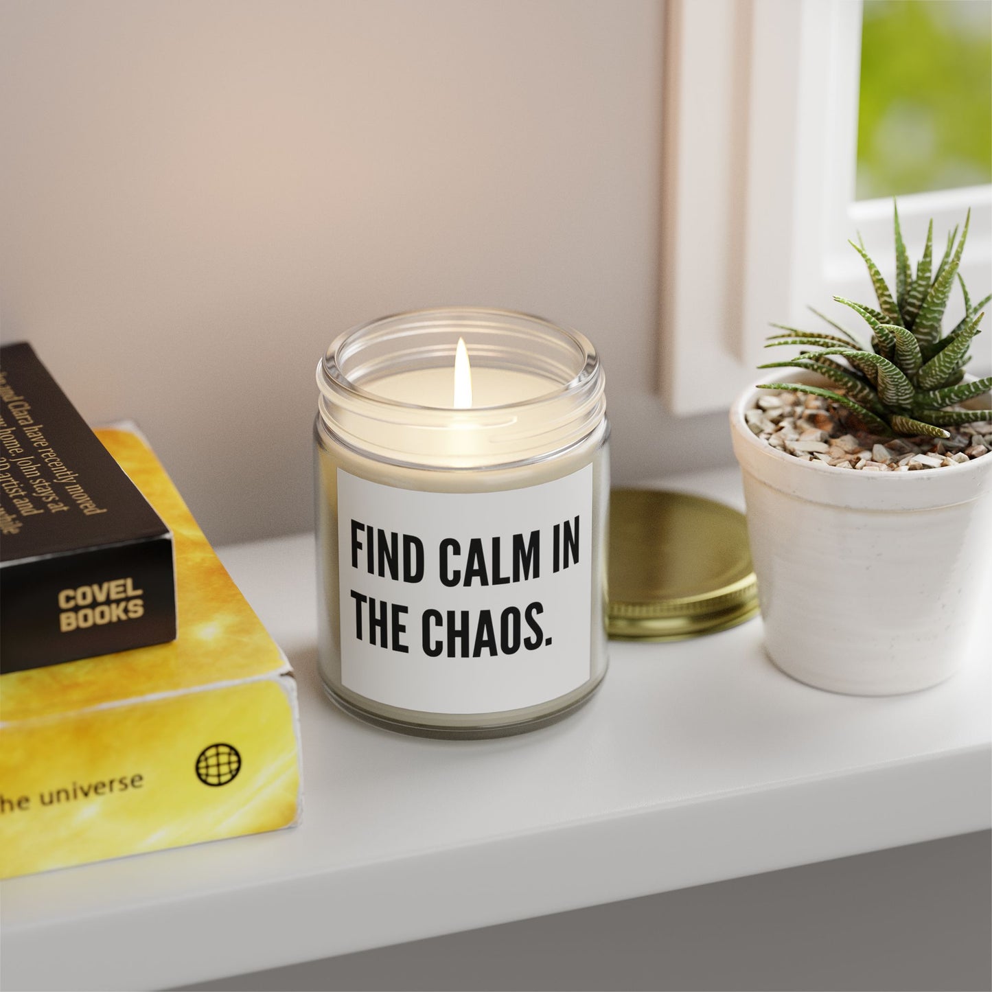 'Find Calm in the Chaos' Scented Coconut Apricot Wax