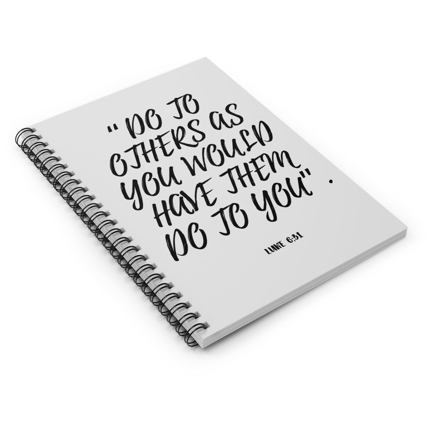 Luke 6:31 bible verse themed Spiraled Notebook