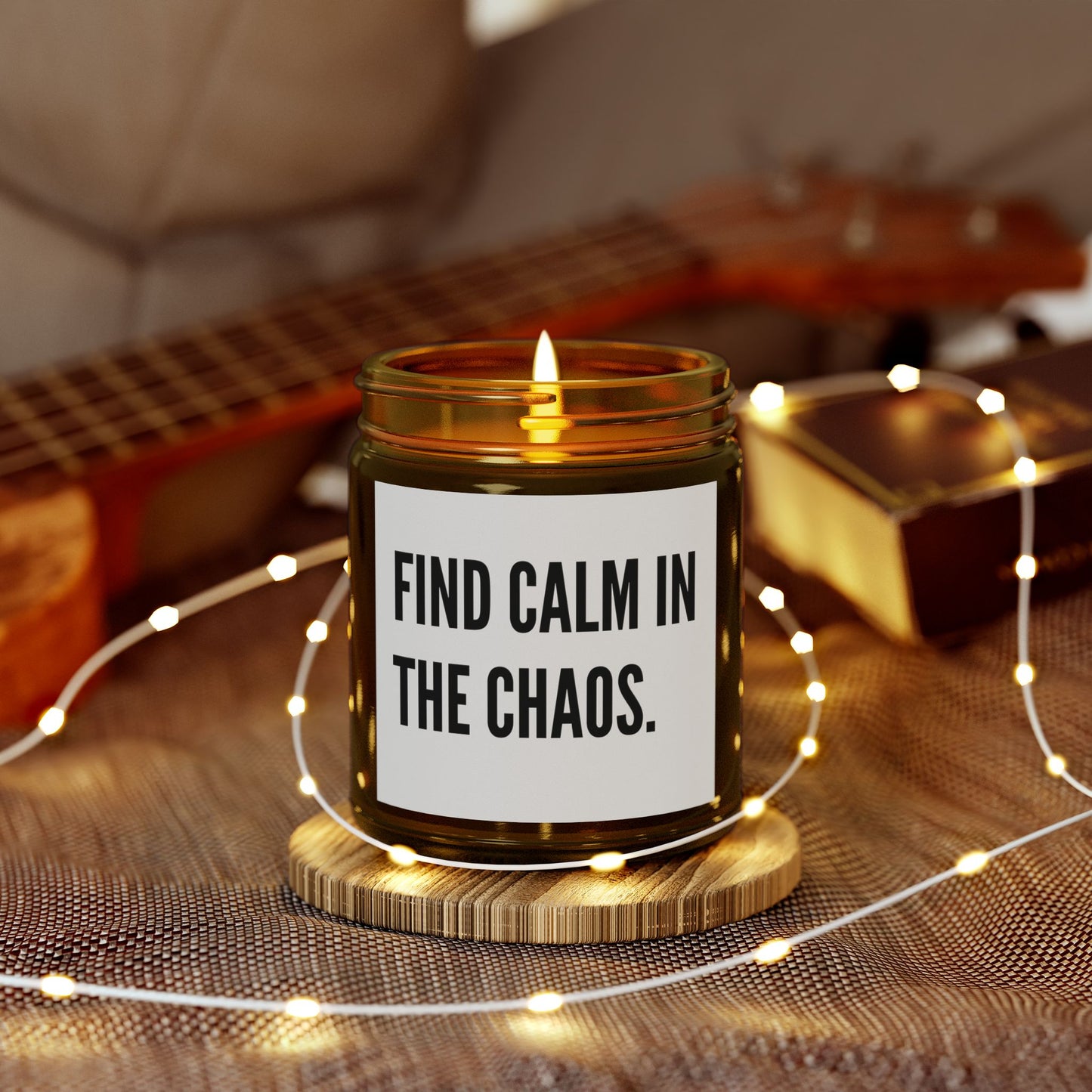 'Find Calm in the Chaos' Scented Coconut Apricot Wax