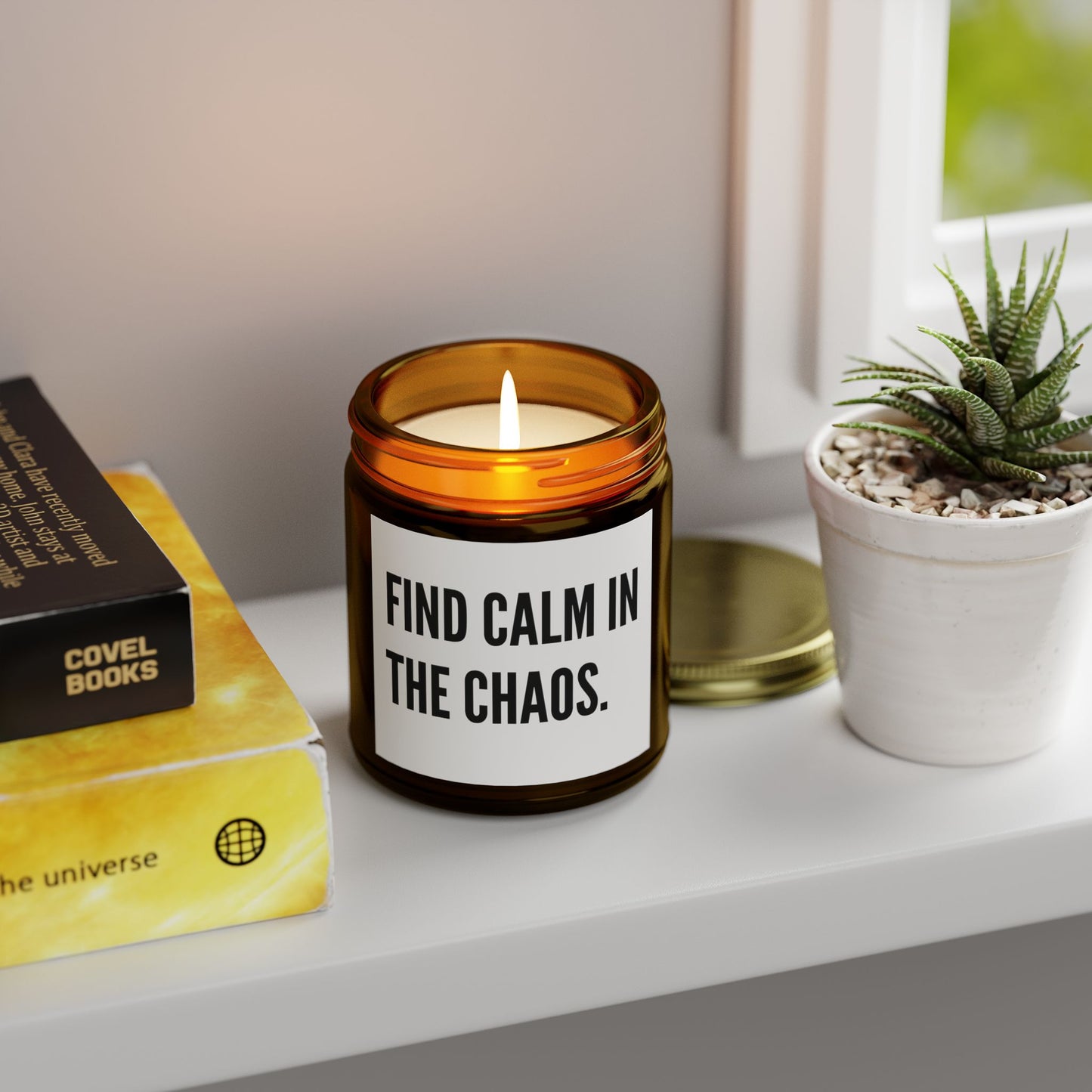 'Find Calm in the Chaos' Scented Coconut Apricot Wax