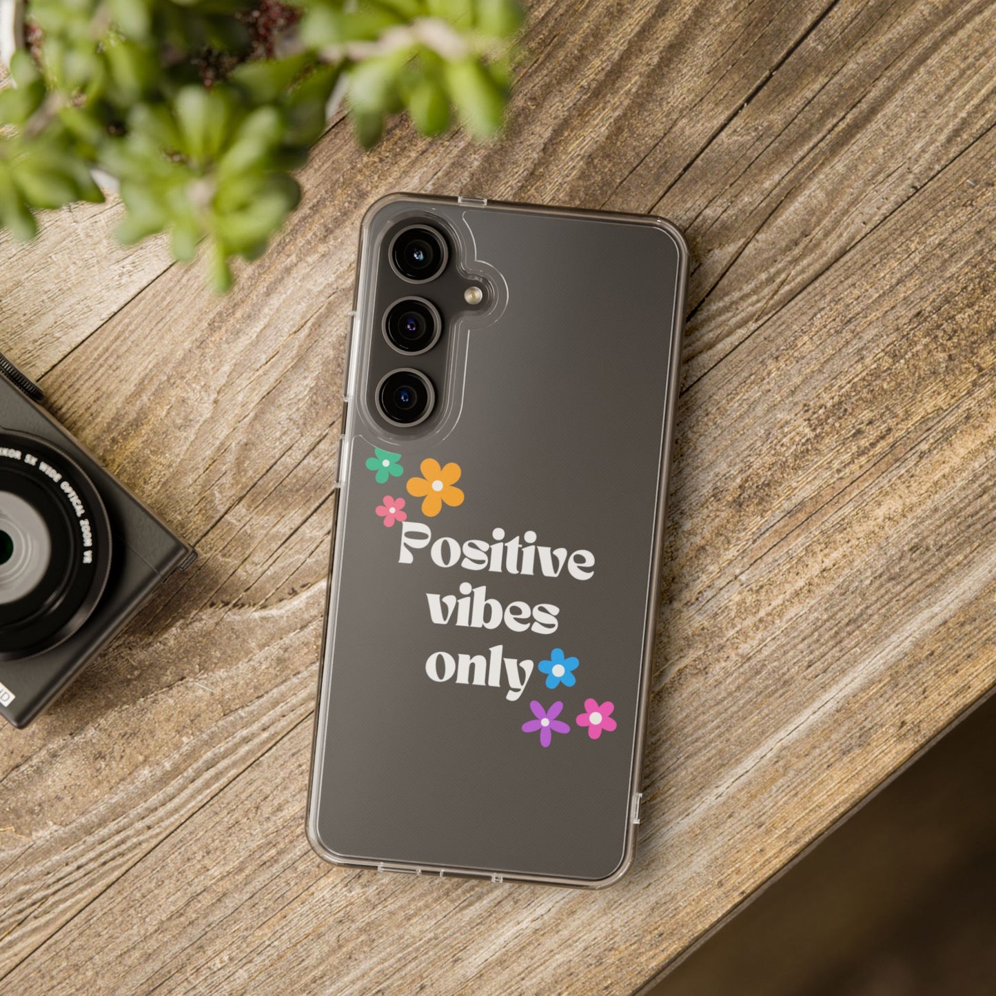 “Positive vibes only” Phone Case